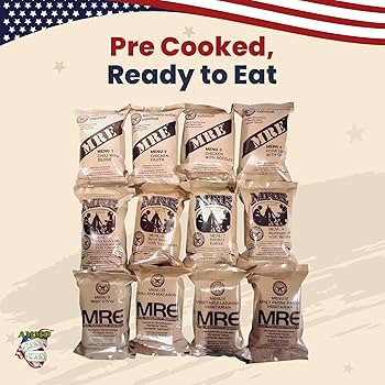 米軍　MRE １ケース　12食入り　Aメニュー Amazon.co.jp: MREs (Meals Ready-to-Eat) Box A, Genuine U.S.